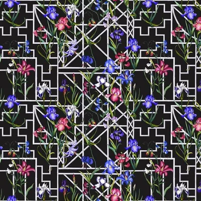 FRETWORK GARDEN JAIS swatch