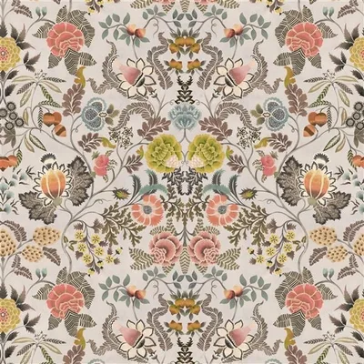 BROCART DECORATIF SEPIA — Fleurs D Artises swatch, view 1