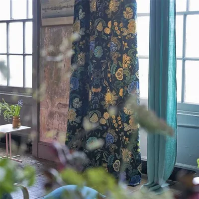 BROCART DECORATIF VELOURS INDIGO thumbnail 3