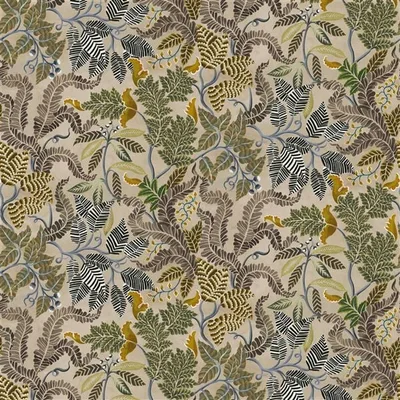 FOUGERE SEPIA — Fleurs D Artises swatch, view 1