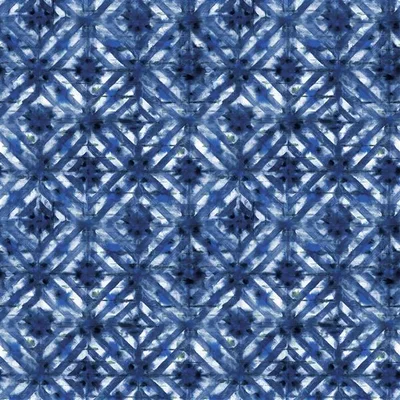 PARQUET BATIK INDIGO — Fleurs D Artises swatch, view 1