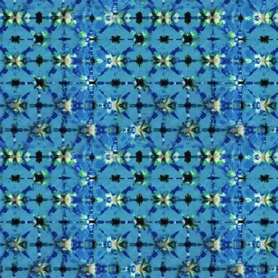 SHIBORI COBALT — Ikebana swatch, view 1