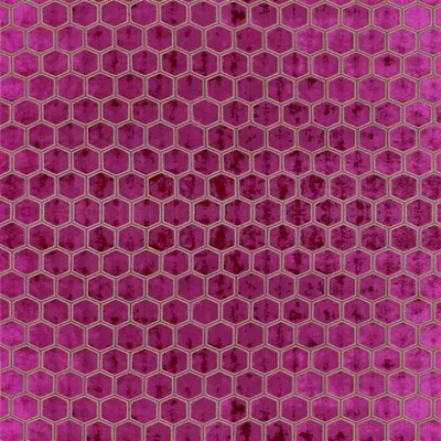 MANIPUR FUCHSIA — Minakari swatch, view 1