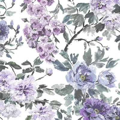SHANGHAI GARDEN - VIOLET — Mirafiori swatch, view 1