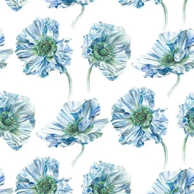 COQUELICOT DELFT — Palette Provencale Fabric swatch, view 1