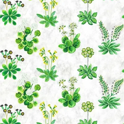 PRIMEVÈRE EMERALD — Palette Provencale Fabric swatch, view 1