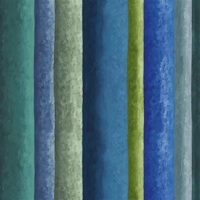 RAYURE CHINOISE COBALT — Porcelaine De Chine swatch, view 1