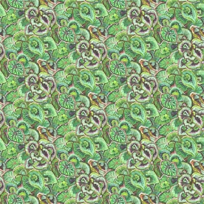 LEAF GLAZE EMERALD — Pottery Studio Fabrics swatch, view 1