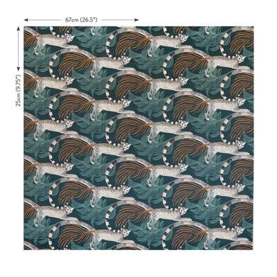 DELILAH VELVET TUSCAN TEAL thumbnail 3