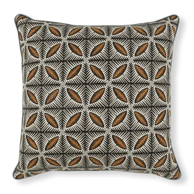 EFFIE 50CM CUSHION KOHL — Temperley London x Romo Fabrics swatch, view 1