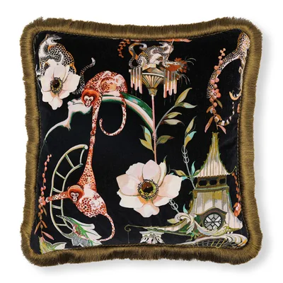 EUPHORIA VELVET 50CM CUSHION SECRET GARDEN thumbnail 2