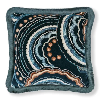 FANTASIA 50CM CUSHION ECLIPSE — Temperley London x Romo Fabrics swatch, view 1