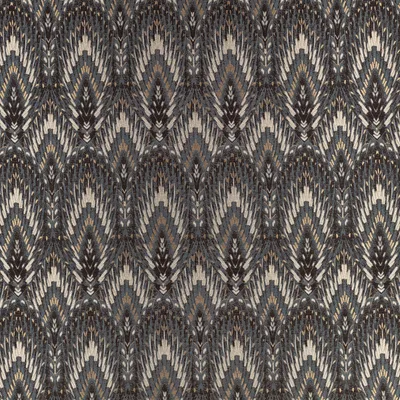 LOLANA MIDNIGHT — Temperley London x Romo Fabrics swatch, view 1