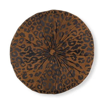 SASKIA 40CM X 7CM CIRCULAR CUSHION COPPER — Temperley London x Romo Fabrics swatch, view 1