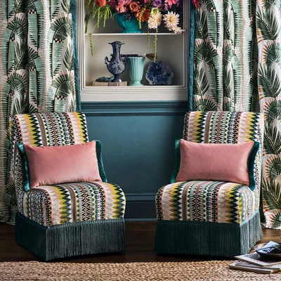 TALULAH ARUBA — Temperley London x Romo Fabrics swatch, view 1