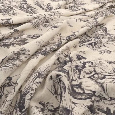 VALENCAY TOILE CHARBON swatch