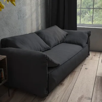 SLUBBY LINEN BATTLESHIP thumbnail 4