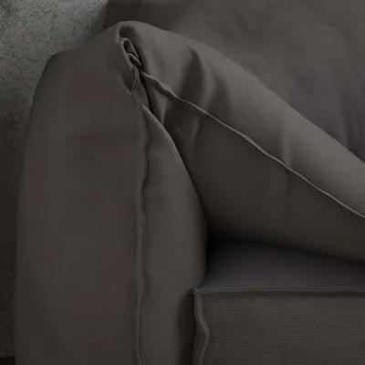 SLUBBY LINEN DARK GREY thumbnail 5