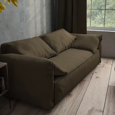 SLUBBY LINEN KHAKI thumbnail 4