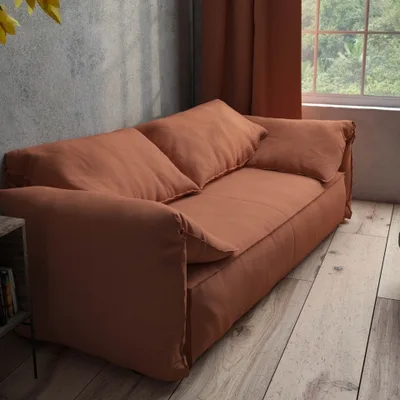 SLUBBY LINEN OLD ROSE thumbnail 4