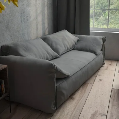 SLUBBY LINEN PEWTER thumbnail 4