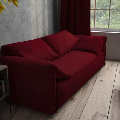 SLUBBY LINEN POMEGRANATE thumbnail 4