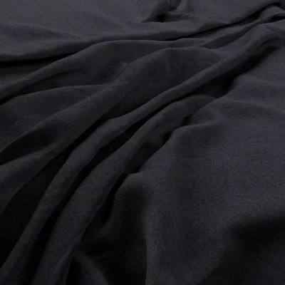 HEAVY-LINEN NAVY — STONEWASHED LINENS swatch, view 1