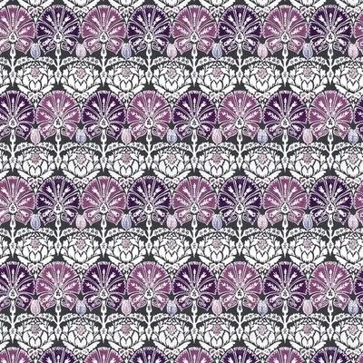 OTTOMAN DAMASK AUBERGINE swatch