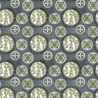 TEMARI SAGE — Khotan swatch, view 1