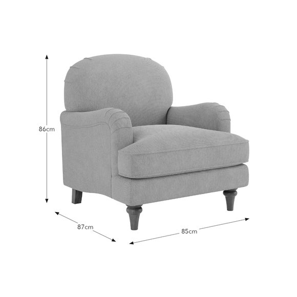 Beatrice II Soft Tonal Chenille Armchair - Beatrice II Soft Tonal Chenille Armchair 6