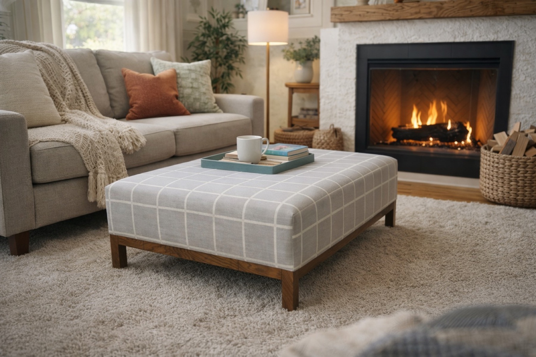 Large Square Ottoman - Brecon Footstool Gallery - Signature Furniture
