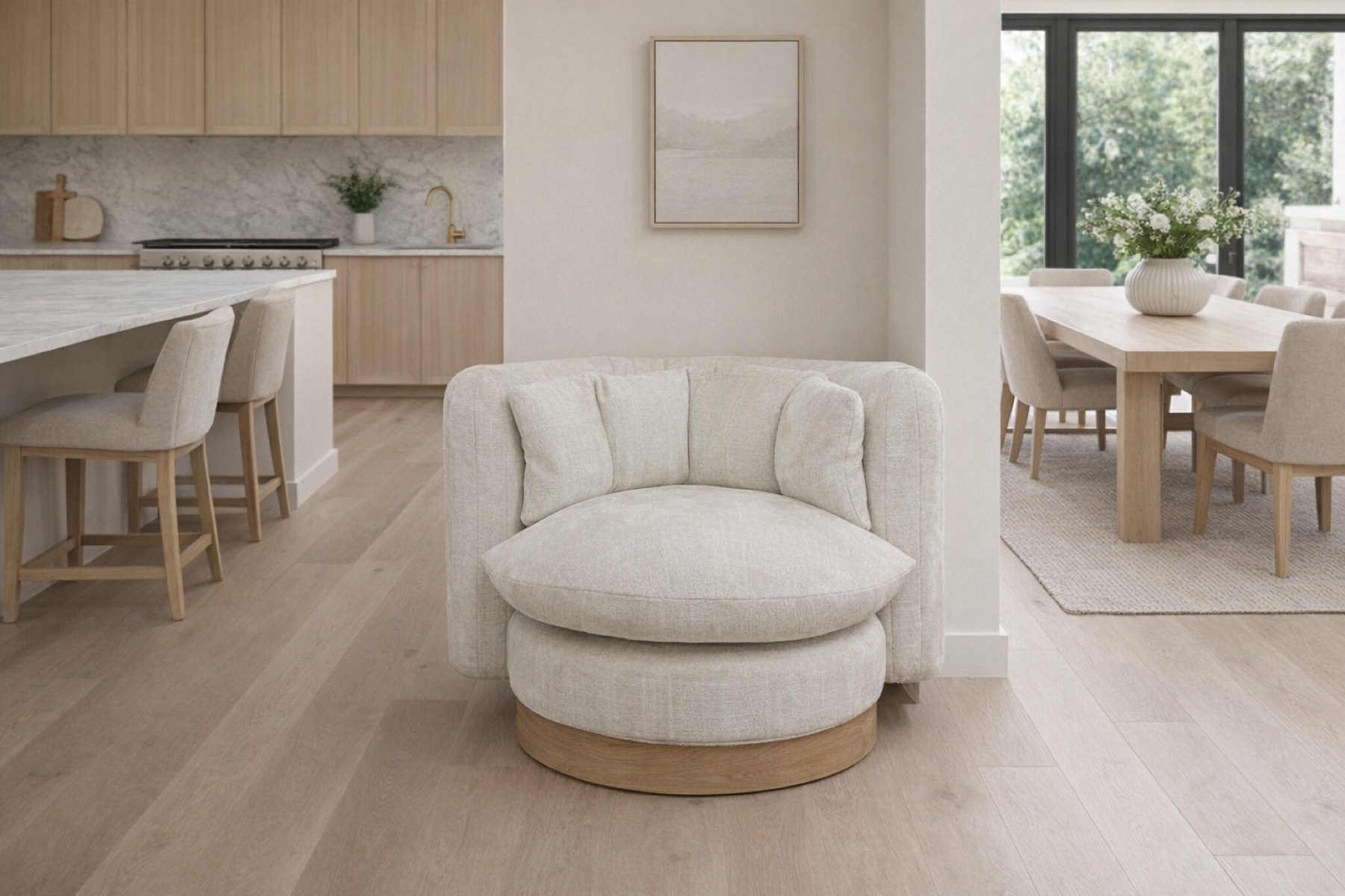Round Swivel Chair - Hampstead Occasional Chair 5 - Signature Furniture