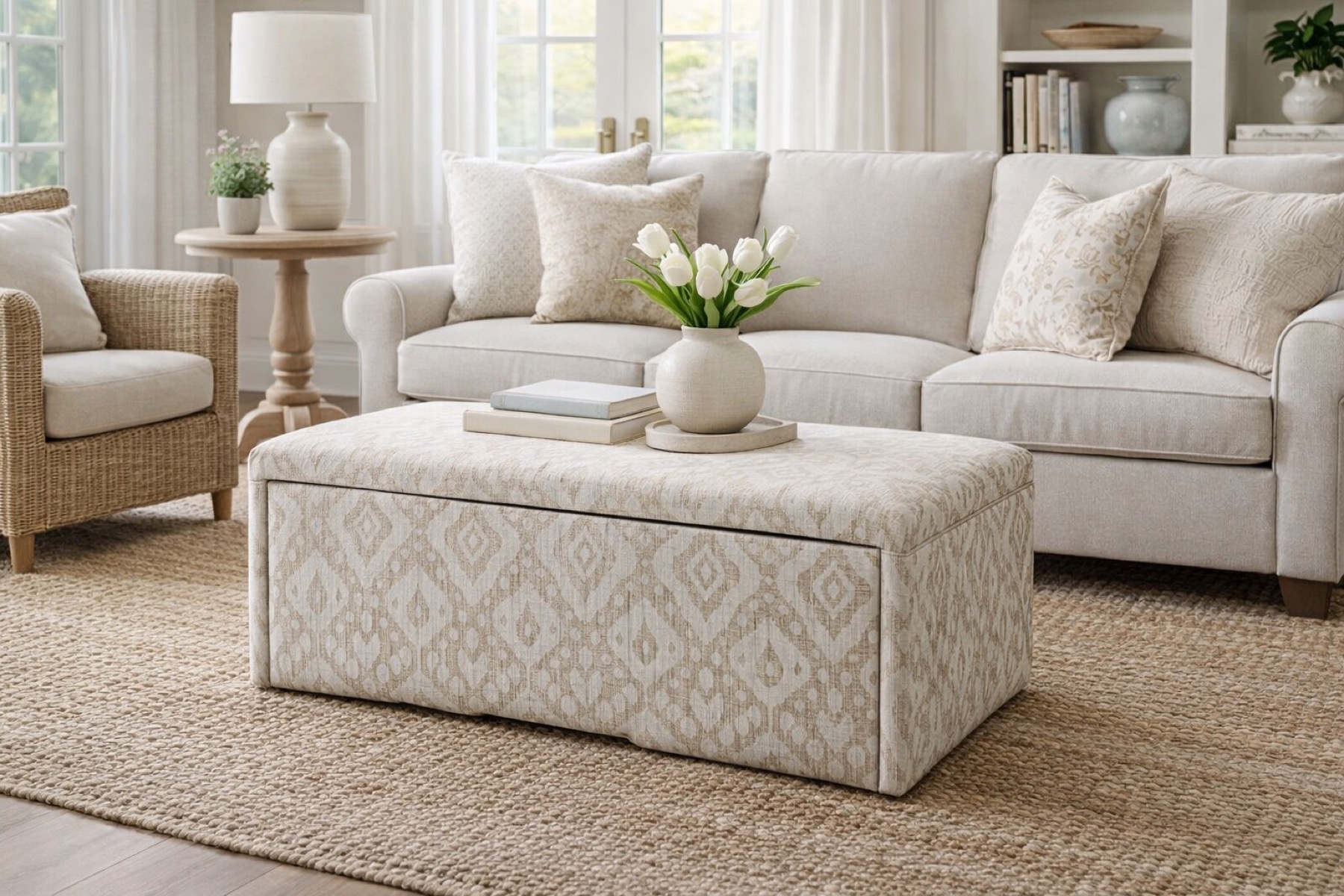 Storage Bench Ottoman - Hatfield Storage Stool Gallery