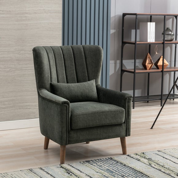 Image Furnishings Charlotte Velvet Wingback Occasional Armchair - Image Furnishings Charlotte Velvet Wingback Occasional Armchair 2