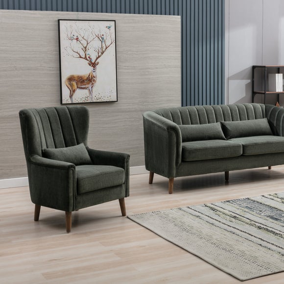 Image Furnishings Charlotte Velvet Wingback Occasional Armchair - Image Furnishings Charlotte Velvet Wingback Occasional Armchair 4