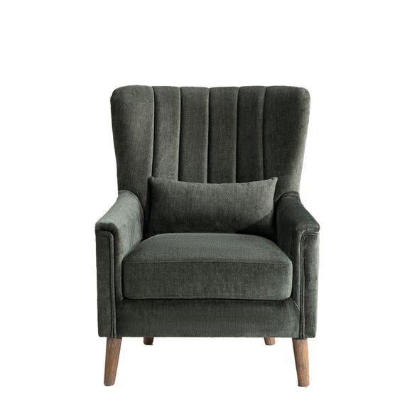 Image Furnishings Charlotte Velvet Wingback Occasional Armchair - Image Furnishings Charlotte Velvet Wingback Occasional Armchair 5