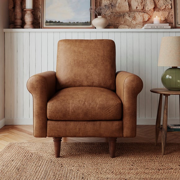 Maeve Faux Leather Compact Armchair - Maeve Faux Leather Compact Armchair 1