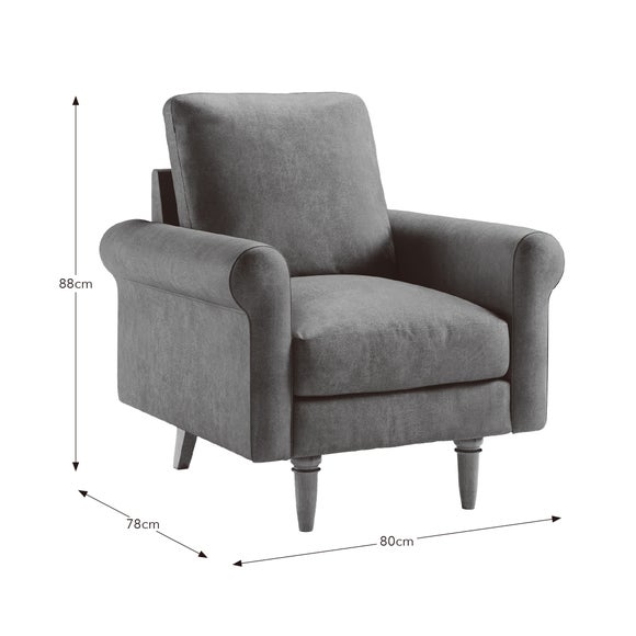 Maeve Faux Leather Compact Armchair - Maeve Faux Leather Compact Armchair 9
