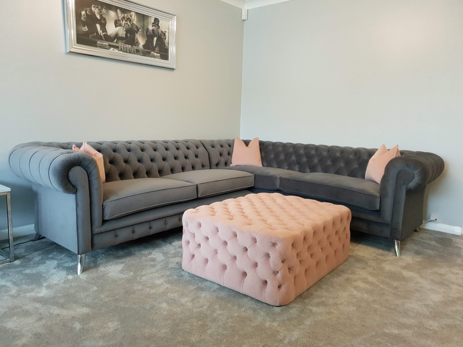 Chesterfield Bench Ottoman - Moreton Stool Gallery Signature Footstool.