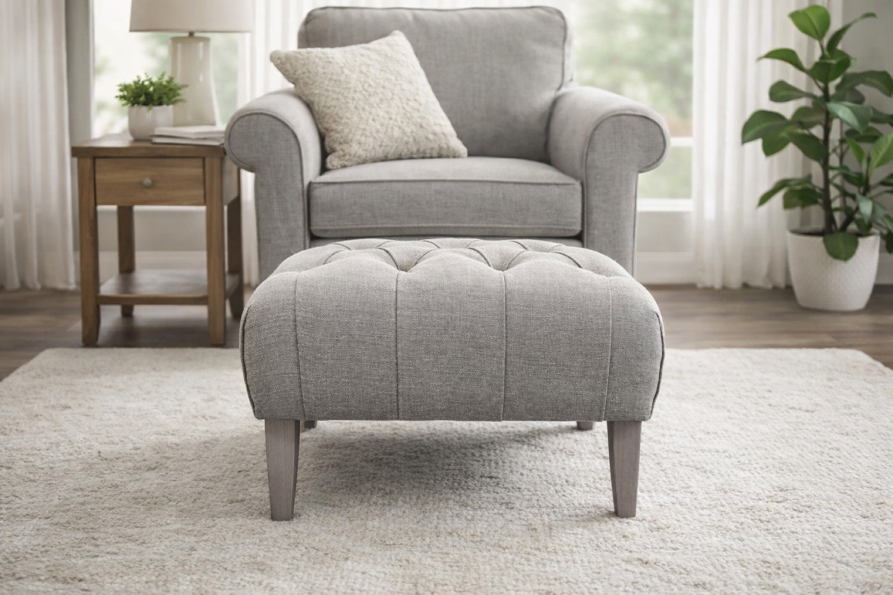 Classic Turned-Leg Footstool - Porchester Footstool Gallery