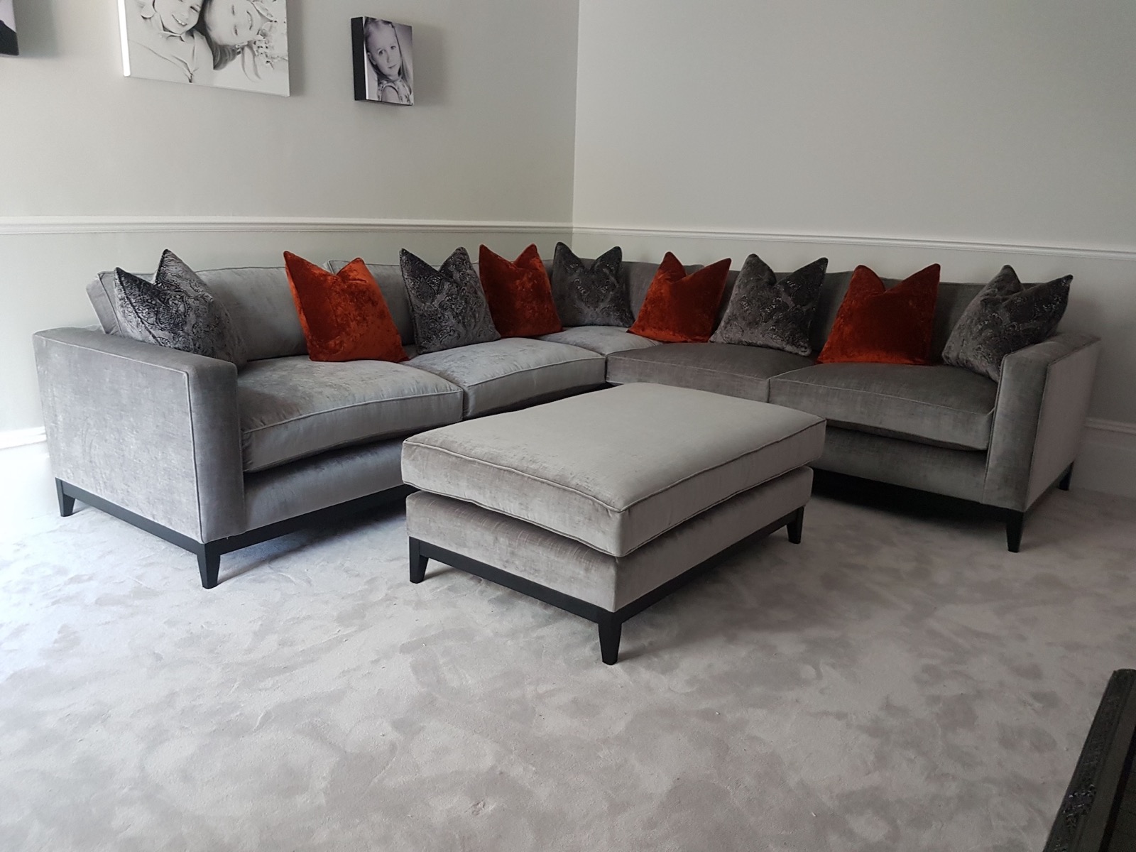 Curved Arm Sofa - Rossarno Sofa 11 - Signature Furniture