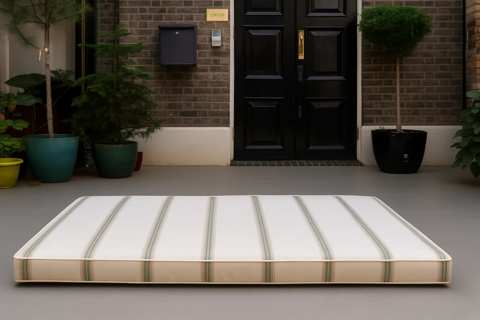 Seat Cushion - Stripy seat cushions for benches or Banquets