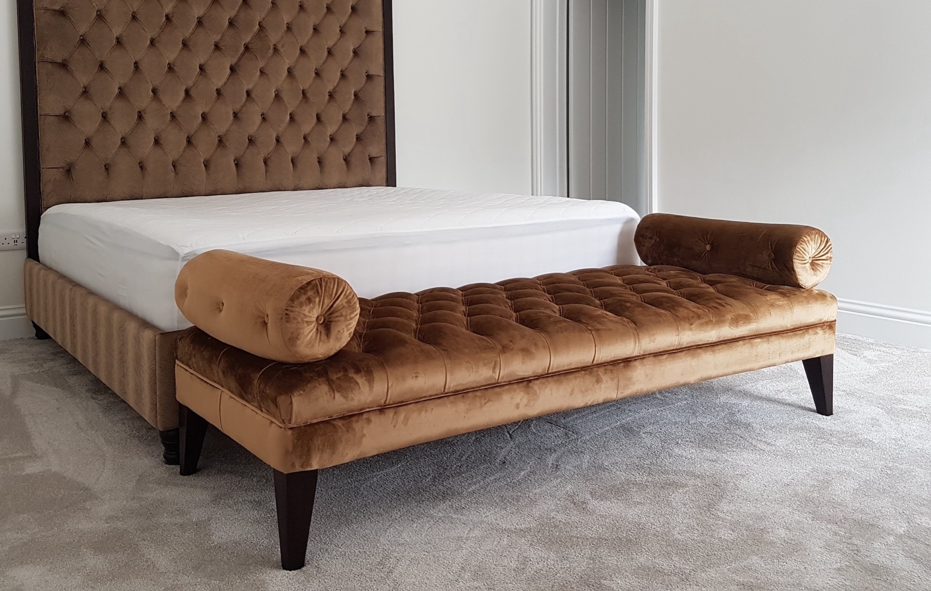 Padded Hallway Bench