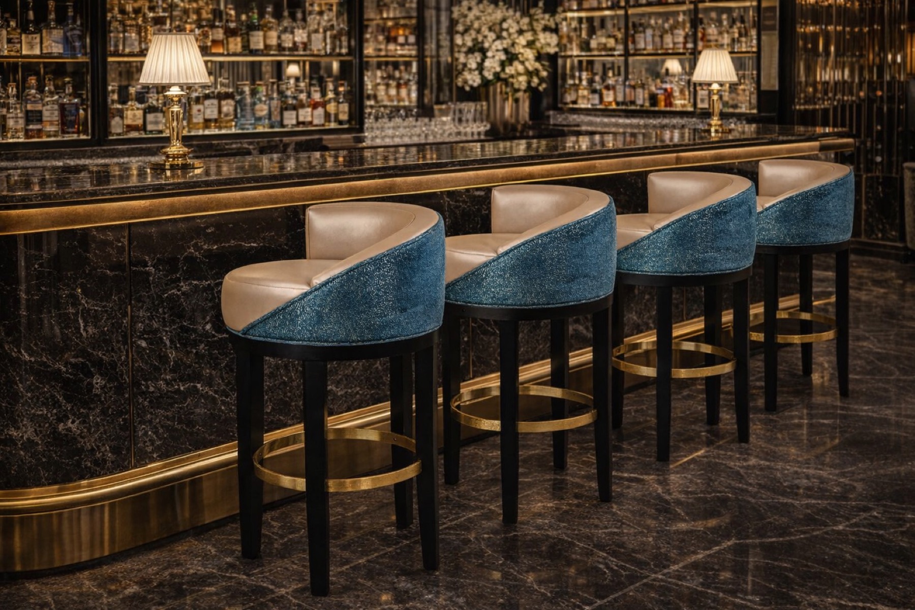 Drum Pedestal Barstool - Turin Barstool Gallery