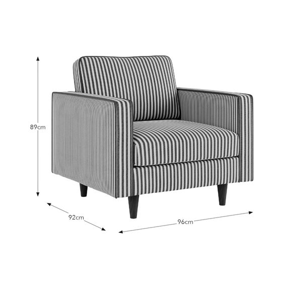 Zoe - Zoe Linford Stripe Armchair 8
